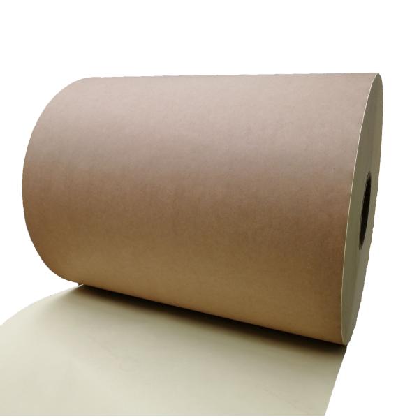 HM0633 Dark Brown Kraft Paper Adhesive Paper Adhesive Label Stock in sheet with PE coated kraft paper