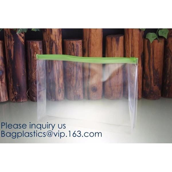 Fashion Travelling Heat-Sealed Clear EVA Cosmetic Bag With Yellow Snap Button And Rubber Handle Pouch By L'Oreal, Sedex