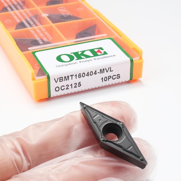 Quality OKE CNC Lathe Machine Tool Tungsten Carbide Cutter VBMT160404 VBMT160408 External Turning Inserts for sale