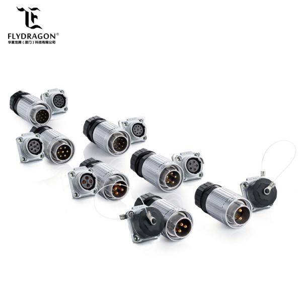3-pin Male Plug Waterproof amp Automotive Electrical Power Cable Connectors with Dust-proof Cover