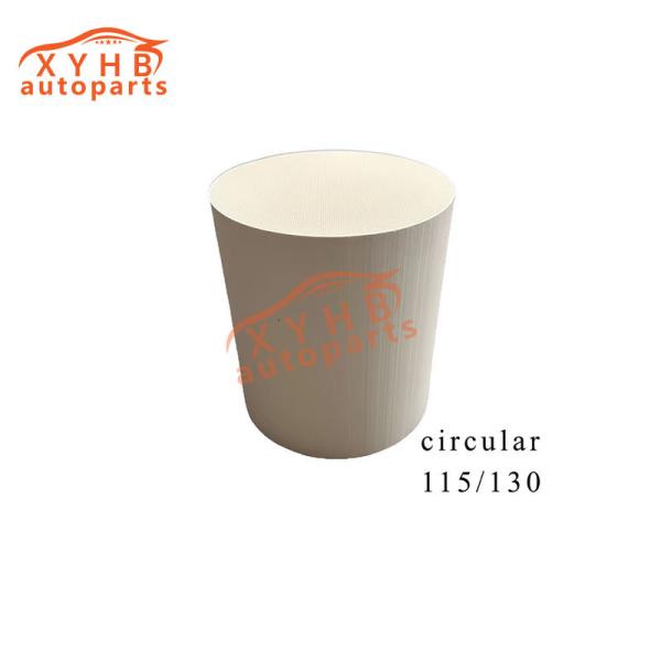 Ceramic Carrier Round High-Quality Three-Way Catalytic Filter Element Euro 1-5 Model: 115*130