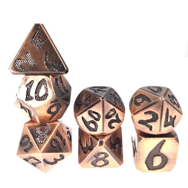 Quality Mini RPG Dice 7 Piece Dice Set Multifunctional Polyhedral Handcrafted Nontoxic for sale