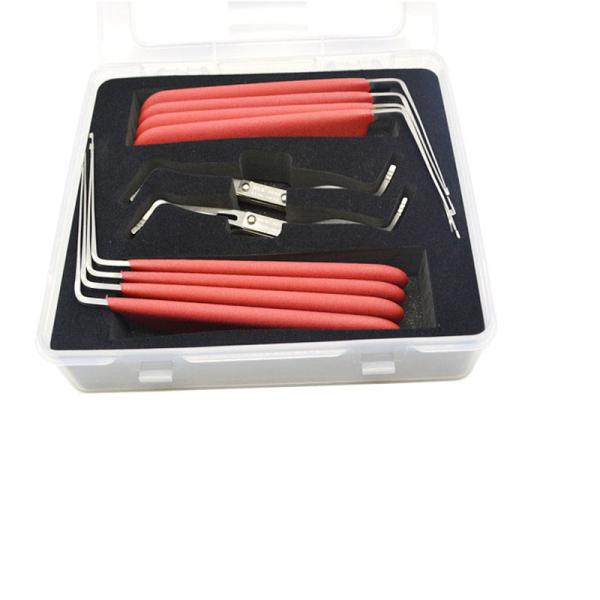 Quality Non-Slip Handle Hardware Tools L Type 8 Pieces Pin Set Tools For Locksmith Quick Pick for sale