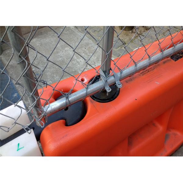 Pre - Galvanized Pipes 14 Microns Portable Chain Link Fence Panels