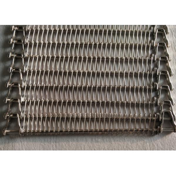 Flat Flex Freezer Ss201 0.8mm Spiral Mesh Belt