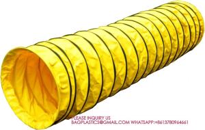 China PVC Material Slip Proof Dog Agility Tunnel Wire Supported Dog Training Tunnel 600mm on sale