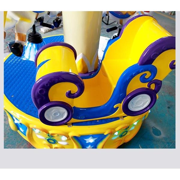 Kids Arcade Horse Racing Game Machine / Baby Toys Coin Operated Carousel Kiddie Rides