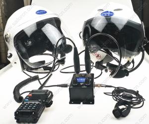 Wholesale GD-K01-S6 and GD-G-S6 Paramotor helmet with intercom Paratrike intercom systercom autogyro helmet Open Cockpits helmet from china suppliers