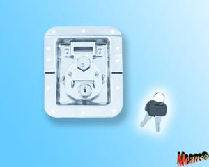 Large recessed Twist Latch with Offset, Padlockable. zinc plating finish