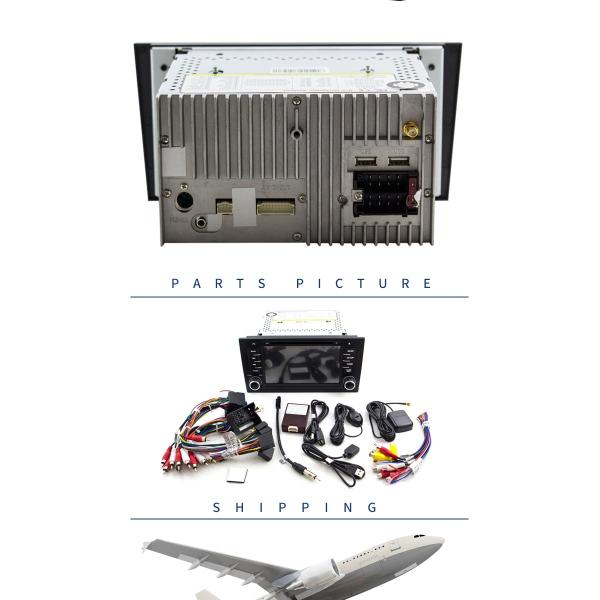 2GB RAM A6 Audi Car DVD Player GPS Navigation System With SD USB Radio Mirror Link