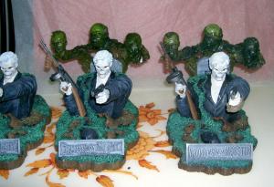 Lifelike Casting Epoxy Resin Crafts Action Figurine Zombie Warrior Sculptures for The Home