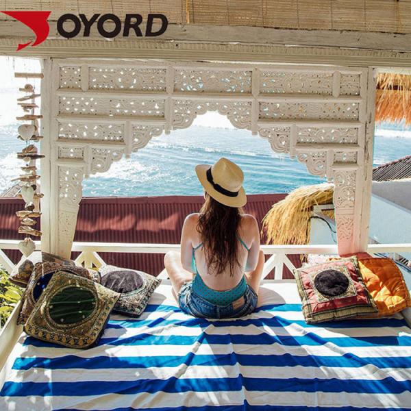 Printed Sublimated Beach Towels Environmental Friendly Antibacterial Fashion Style