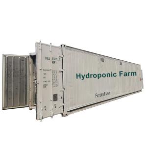 China 120KWH Per Day Hydroponic Shipping Container Insulation Microgreen Growing System on sale