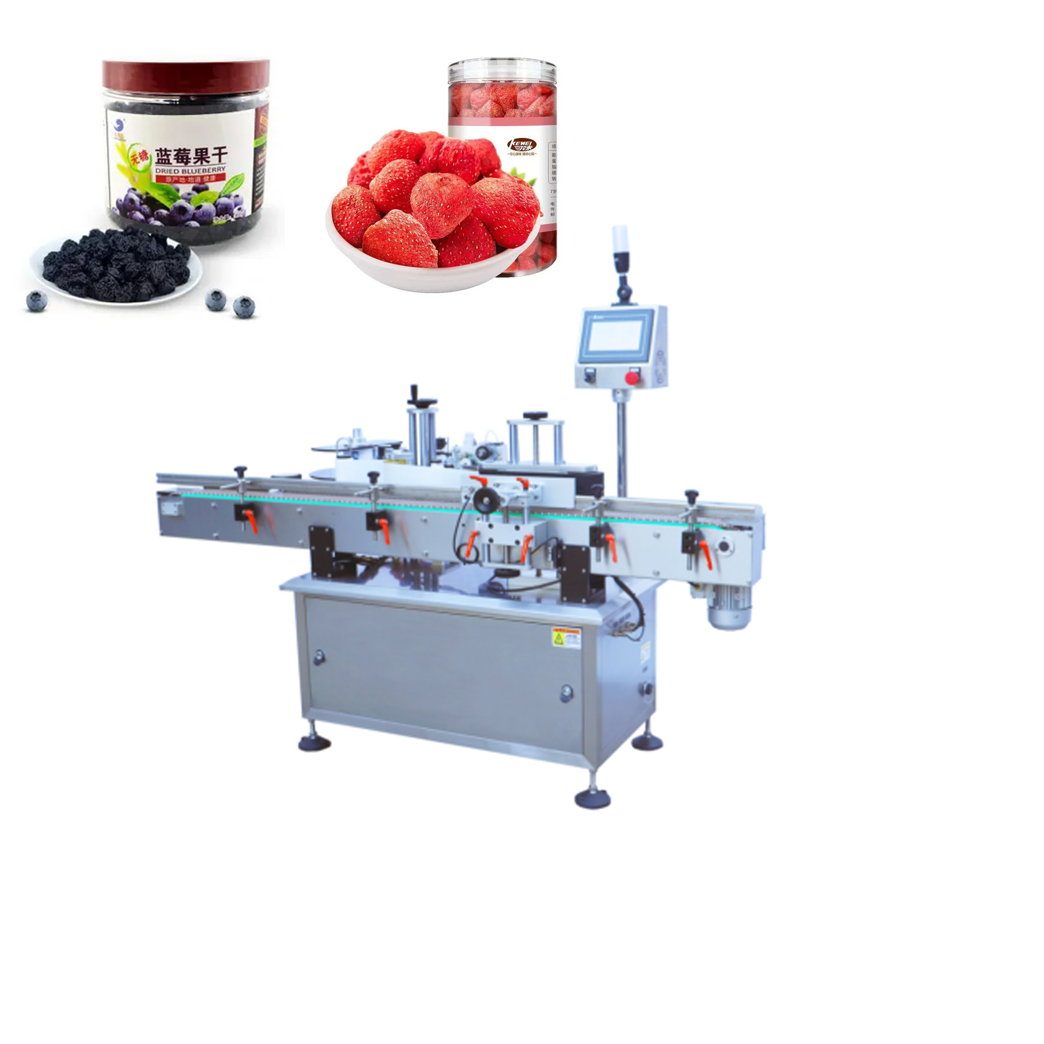 Wholesale Fully Automatic Labeling Machine Sticker Labeling For Round Bottle Candy Bottle from china suppliers