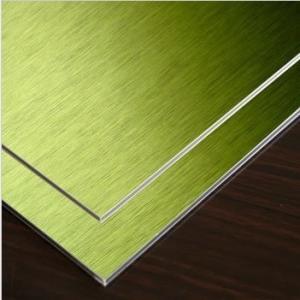 Wholesale Gold Brushed Aluminum Composite Panel 1mm -4mm from china suppliers