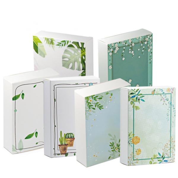 Custom logo Folding Recycled Paper Gift Boxes Printing pattern Cardboard box