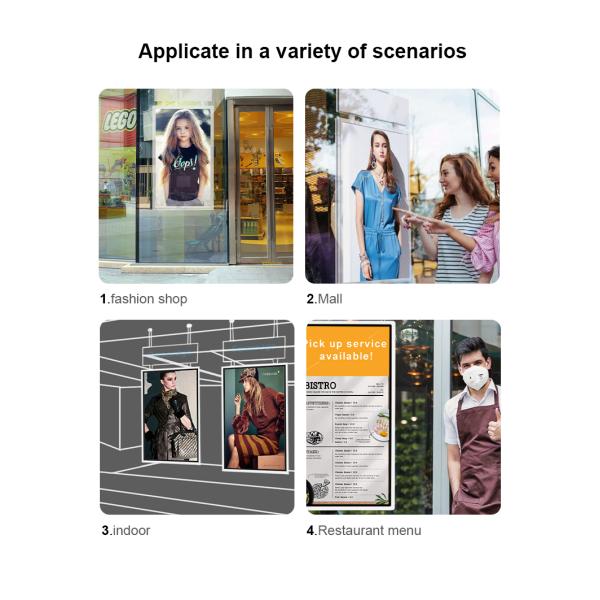 55inch 2500nits 178 Degree LCD Digital Signage Double Sided Ceiling Hanging