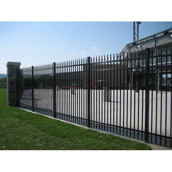 Wrought Iron Zinc Steel Palisade Fencing Easily Assembled Eco Friendly