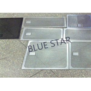 Aluminum Perforated Metal Sheet Round / Crocodile Jaw Hole 45° / 60° Puchend