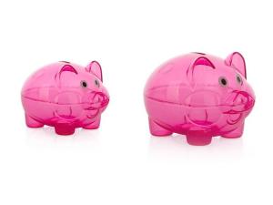 Wholesale CE PP Transparent Piggy Bank Custom Pattern Printing from china suppliers