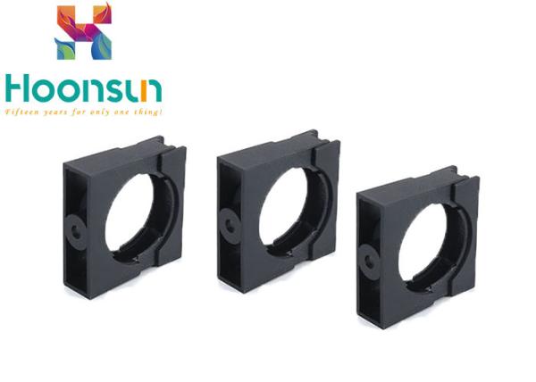 Quality Customized Conduit Plastic Pipe Clamps Bracket Black Bellows Fixed Frame for sale