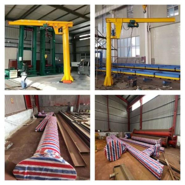 Electric Rotating Cantilever Crane Jib Crane With Pneumatic Vacuum Lifter 3 Ton