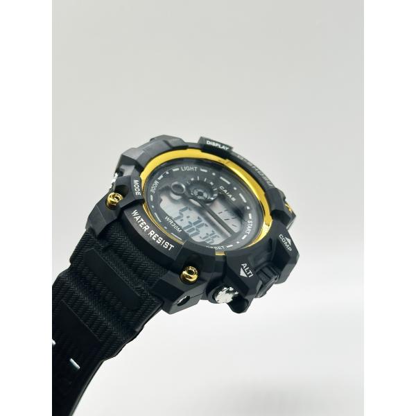 Silicone Band Digital Men Quartz Watch Sports Chronograph Watches