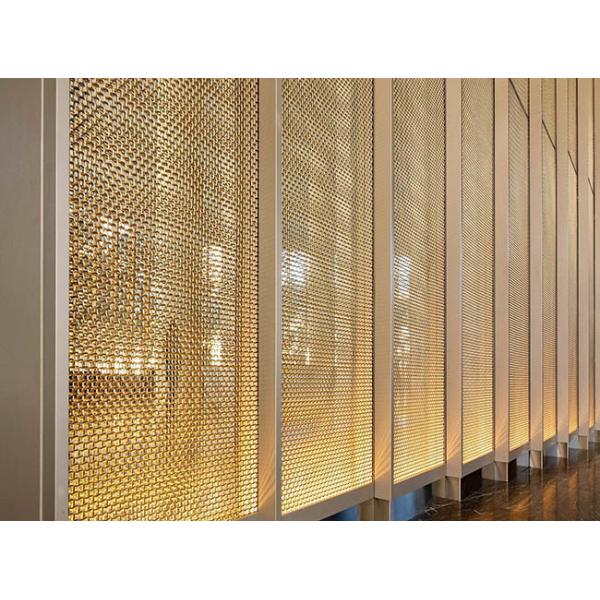 Architectural decorative rigid mesh for space partition