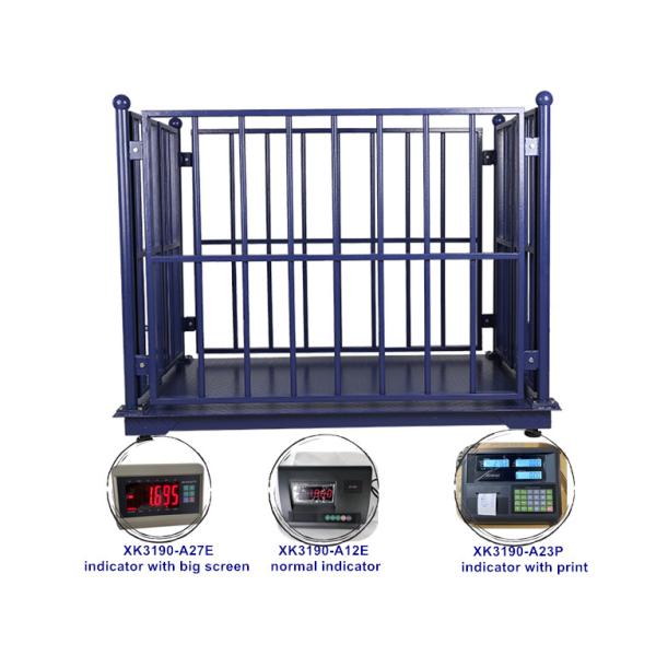 Customized Color Livestock Weighing Scales for Farm Electronic Floor Animal Scale 300kg Capacity