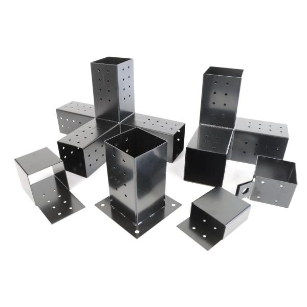 4"x4" Actual 3.6"x3.6" Post Top Rafter Brackets Wall Mount Support Brackets Kit DIY Kit For Pergola Gazebo Sunroom Carpot