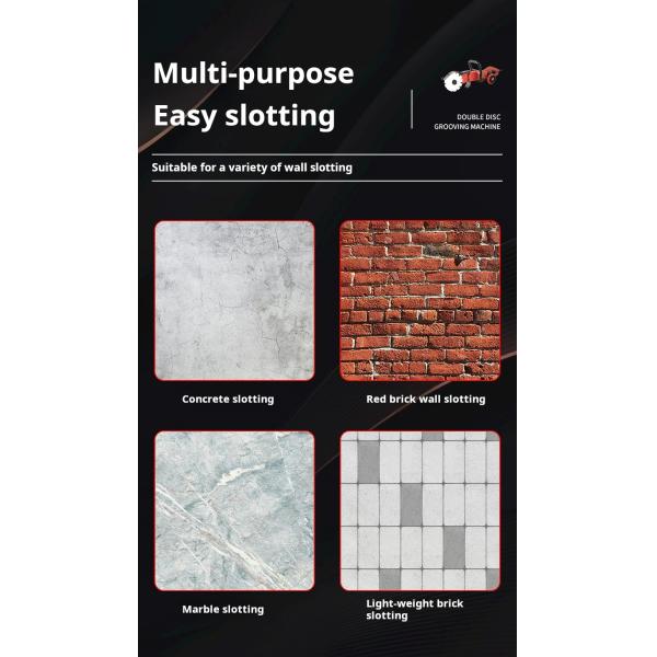 360° Wall Cutter Tools Cutting Depth 58mm Dust-Free Wall Groove Cutter