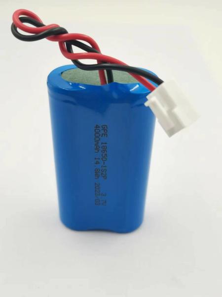 Quality 3.7V 4000mAh 18650 Li Ion Battery Pack , Rechargeable Lithium Ion Battery Pack for sale