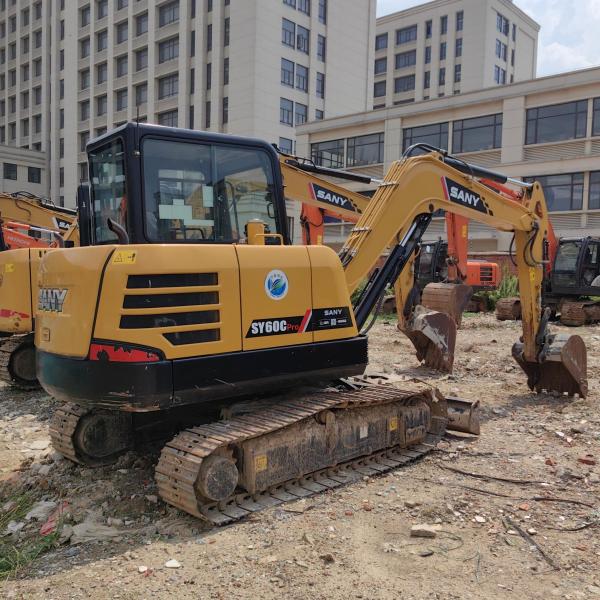 0.21m3 Bucket 6ton Used Sany Excavators Middle Used Excavator Digger For Sany SY60