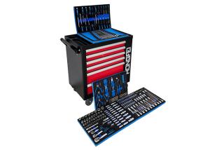 China Cold Steel Socket Wrench Tool Cabinet With Tools 7 Drawer on sale