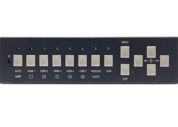 5x Inputs And 2x Outputs Seamless UHD Video Switcher With Multiview And KVM