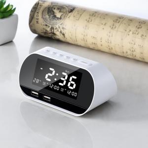 China Plastic Material Portable Clock Radio With LCD Display Sleep Timer on sale