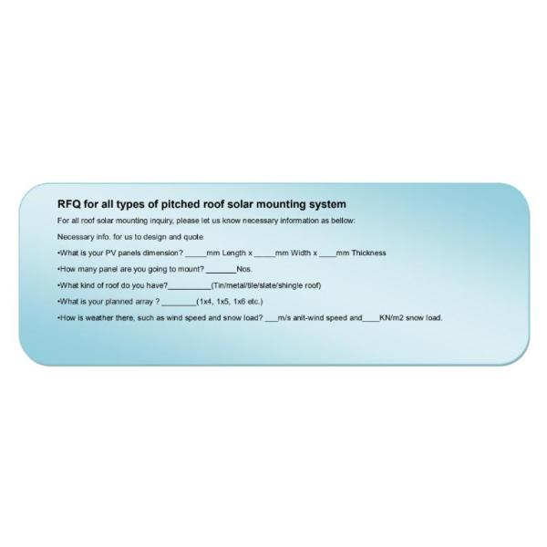 Customized solar panel ground mounting bracket system