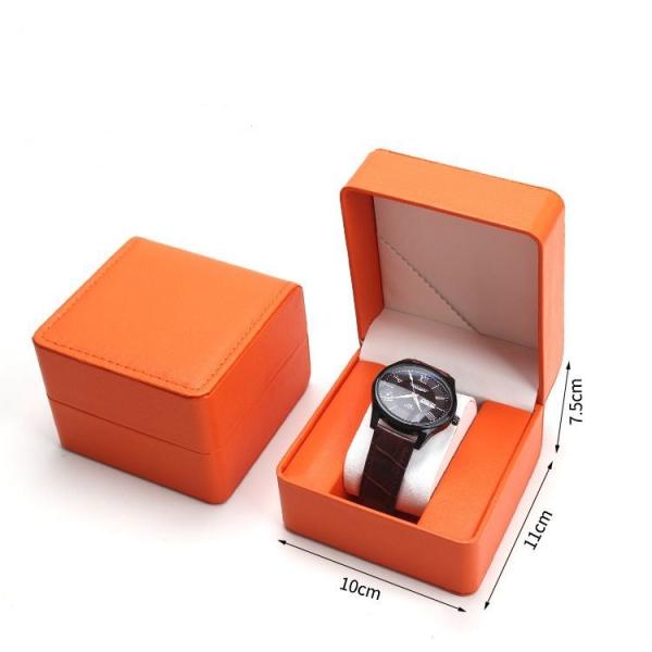 China Factory Customized Logo Luxury Handmade PU Leather Watch Jewelry Storage Box Packing Packaging Display Boxes