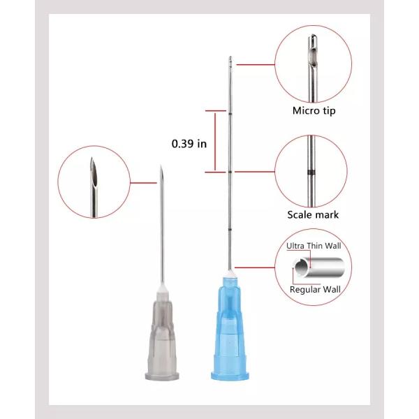 Wrinkle Injection 18G 70mm Cannula Piercing Needles For Hyaluronic Acid Filler