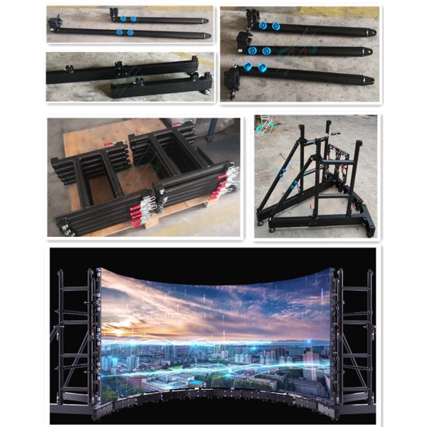 Light Weight 0.64m Length LED Screen Truss With Counterbalance Arm