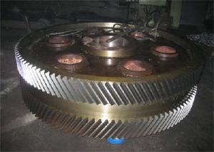 Wholesale 420mm Diameter Herringbone Machining Steel Gear Wheel Large Double from china suppliers