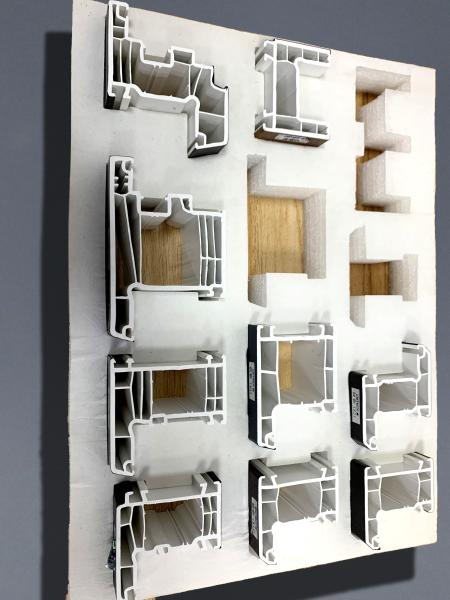 Quality High Security UPVC Window Profiles Weather Resistant Custom Design for sale