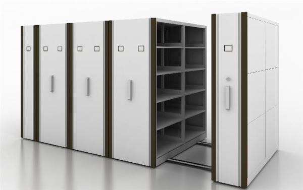 Quality Manual Assist Push - Pull Rolling Mobile Shelf Storage Unit With 2 Bays for sale