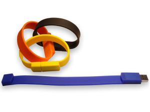 China Colorful Wristband PVC USB flash Drive Silicon Bracelet USB stick 8Gb on sale