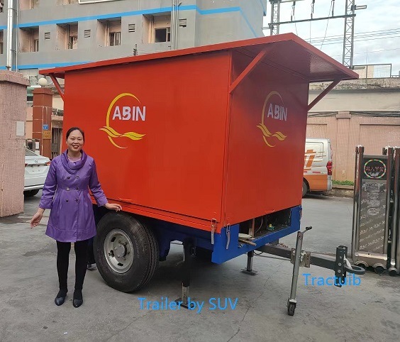 Solar Panel Mobile Reverse Osmosis Trailer Mobile Demineralizer Trailer Reverse Osmosis Trailer for Sale