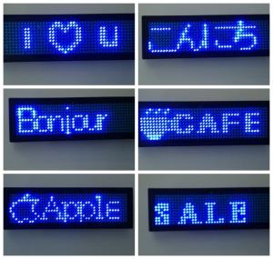 Digital Rechargeable Mini LED Display Battery Backup Small LED Signs Indoor