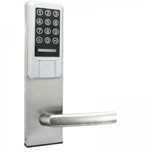 Wholesale Smart PVD Silver Electronic Door Lock Key / Card / Password Open High Security from china suppliers