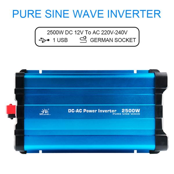 Stable Off Grid Pure Sine Wave Power Inverter Single Output With 2.1A USB
