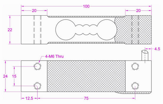 3kg single point load cell 10kg