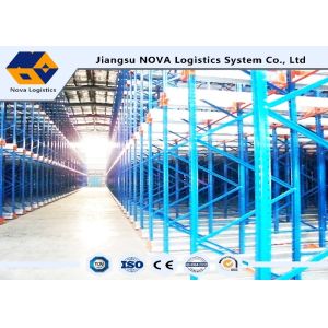Wholesale Channel Type Radio Shuttle Racking , High Density Warehouse Pallet Racking from china suppliers